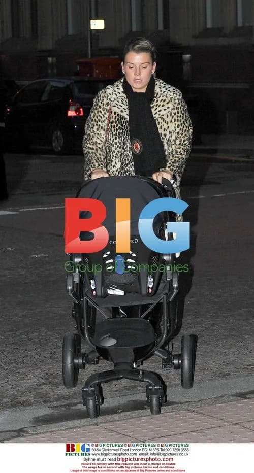 Coleen Rooney out in Liverpool with baby Kai