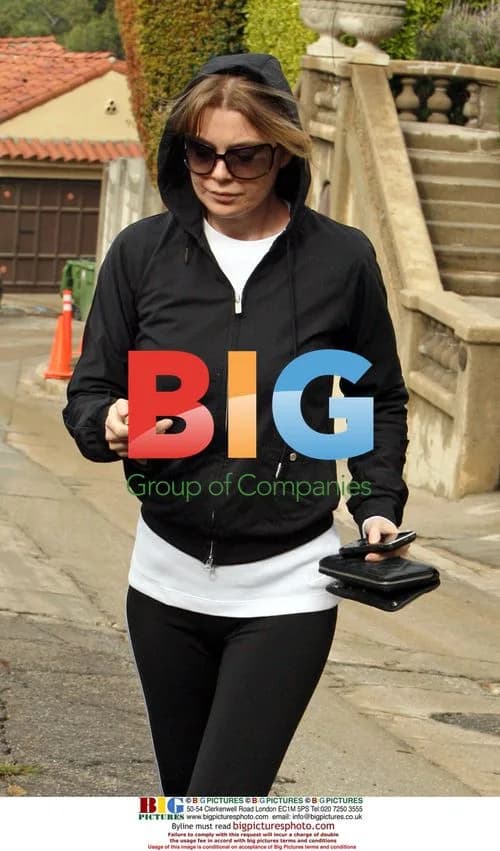 Actress Ellen Pompeo works out in LA
