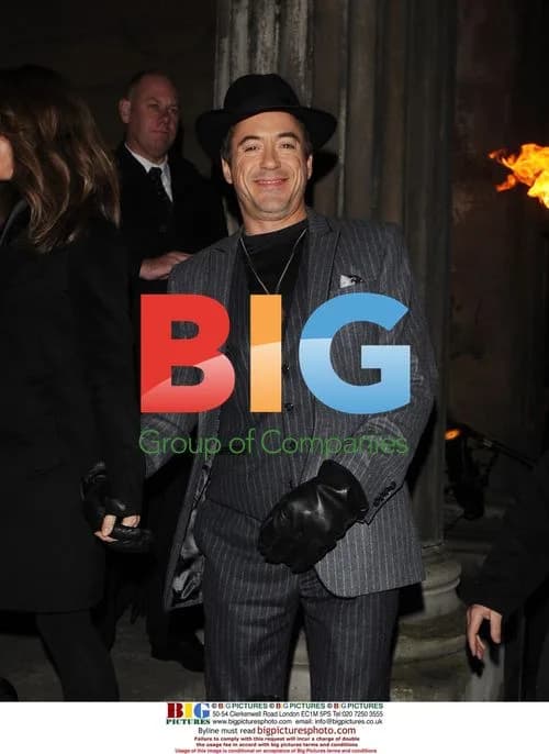 Robert Downey Jnr at Sherlock Holmes afterparty