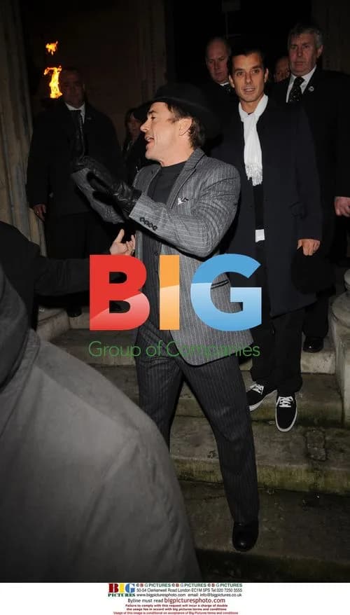 Robert Downey Jnr at Sherlock Holmes afterparty