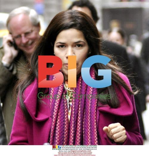 America Ferrera on "Ugly Betty" Set