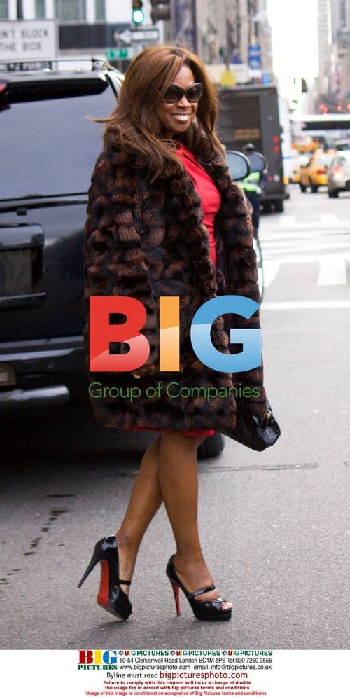 Star Jones leaving Cipriani in NYC
