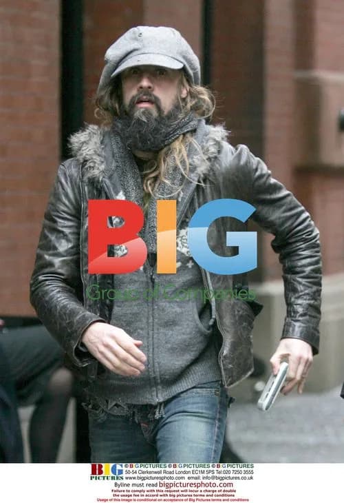 Rob Zombie walks through Soho, New York