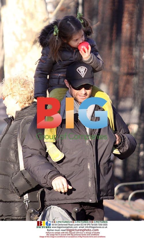 Hugh Jackman takes stroll with daughter Ava