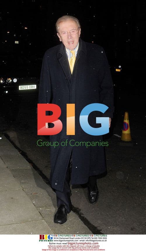 Sir David Frost at Freud Christmas Party