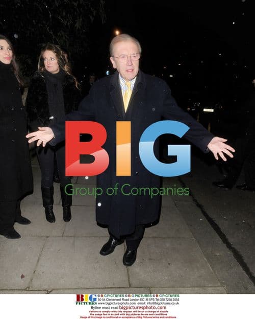 Sir David Frost at Freud Christmas Party