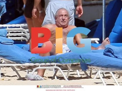 Sir Philip Green Relaxing in Barbados