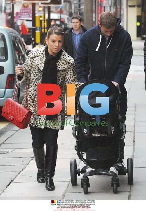 Coleen Rooney out with baby Kai in Liverpool