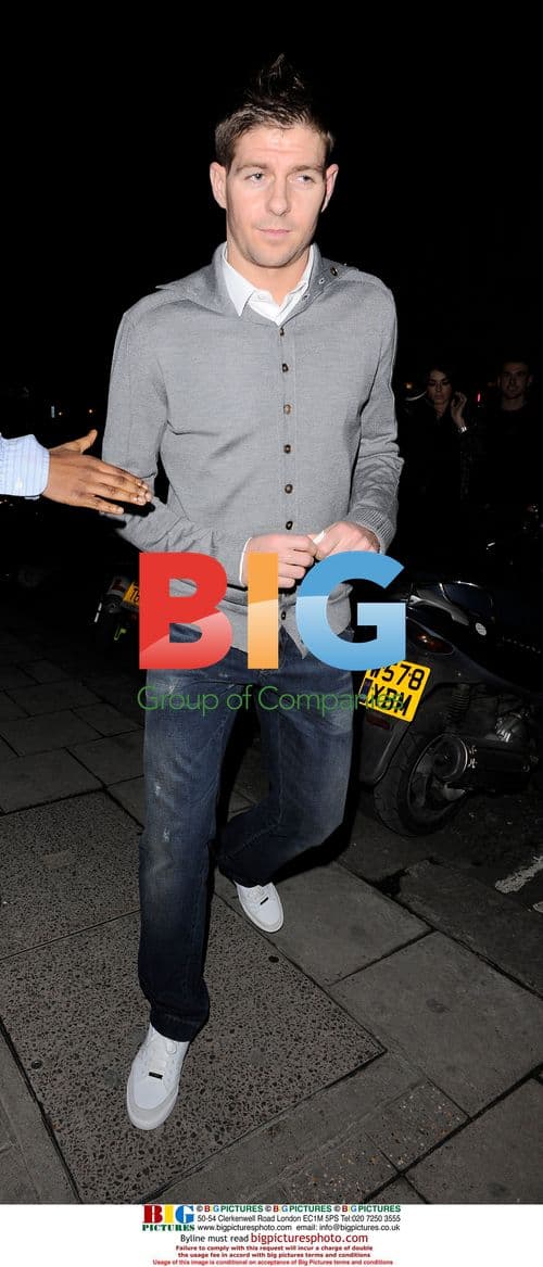 Steven Gerard and Alex Curran at Nobu Berkley