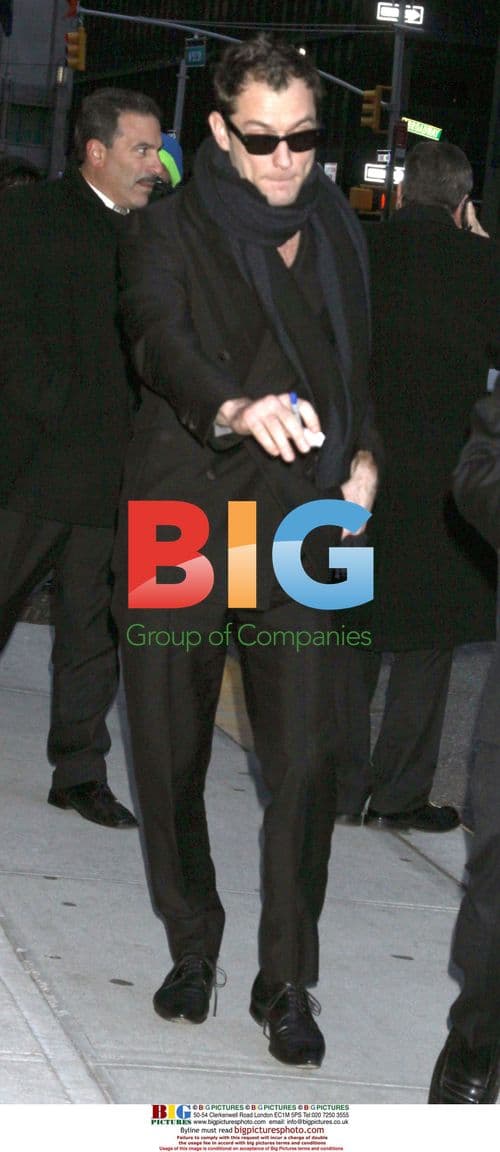 Jude Law at The Late Show with David Letterman