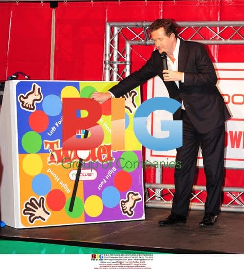 Piers Morgan launches Twister game in London