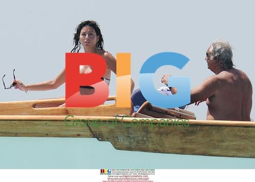 Flavio Briatore and Elisabetta Gregoraci on Boat