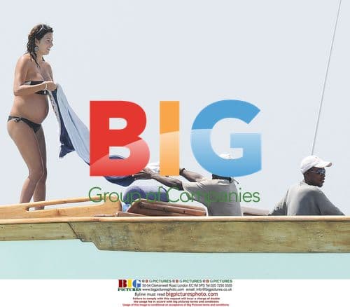 Briatore and Gregoraci on Boat in Maldives