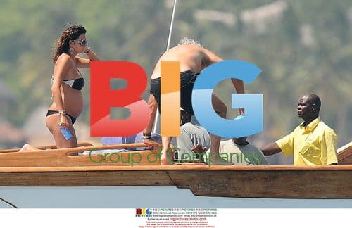 Flavio Briatore and Elisabetta Gregoraci Vacation in Maldivi, Kenya
