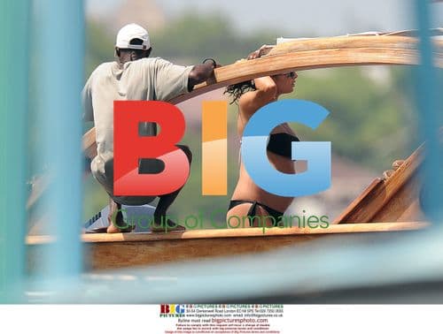 Flavio Briatore and Elisabetta Gregoraci in Maldini, Kenya