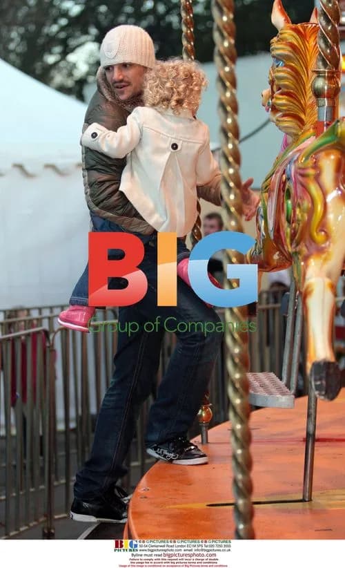 Peter Andre Family Fun at Winter Wonderland