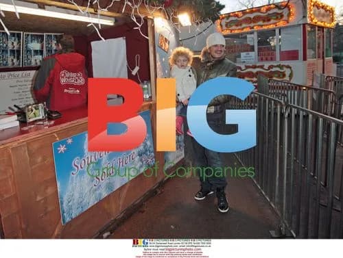 Peter Andre and Kids at Winter Wonderland