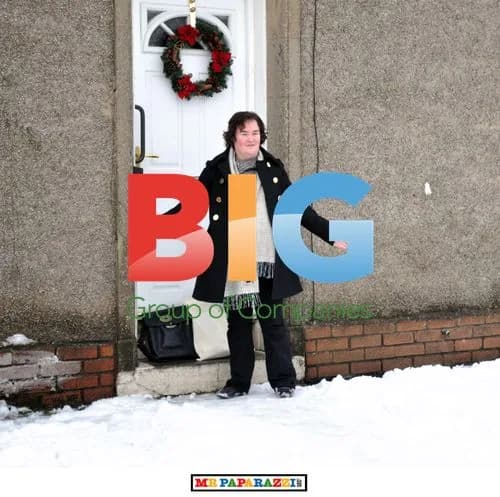 Susan Boyle Plays in the Snow