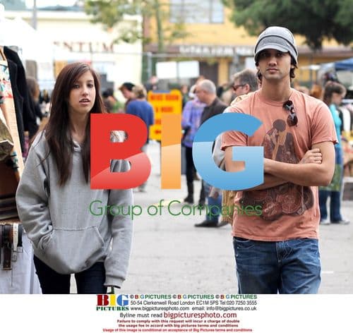 Michael Steger and friend at Hollywood flea market