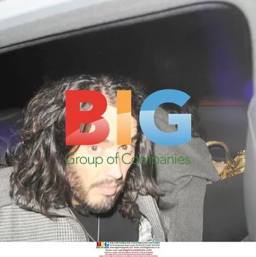 Russel Brand and Katy Perry leave Lion King theatre