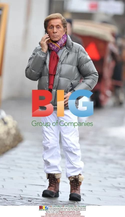 Valentino strolls in Gstaad, Switzerland