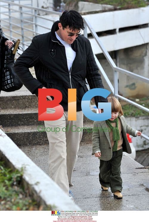 Goran Visnjic and son Tin in Croatia