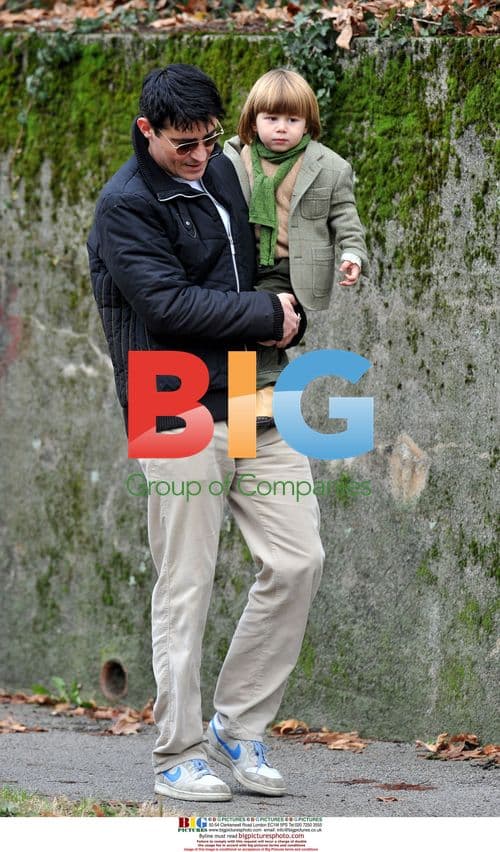Goran Visnjic with son Tin in Croatia