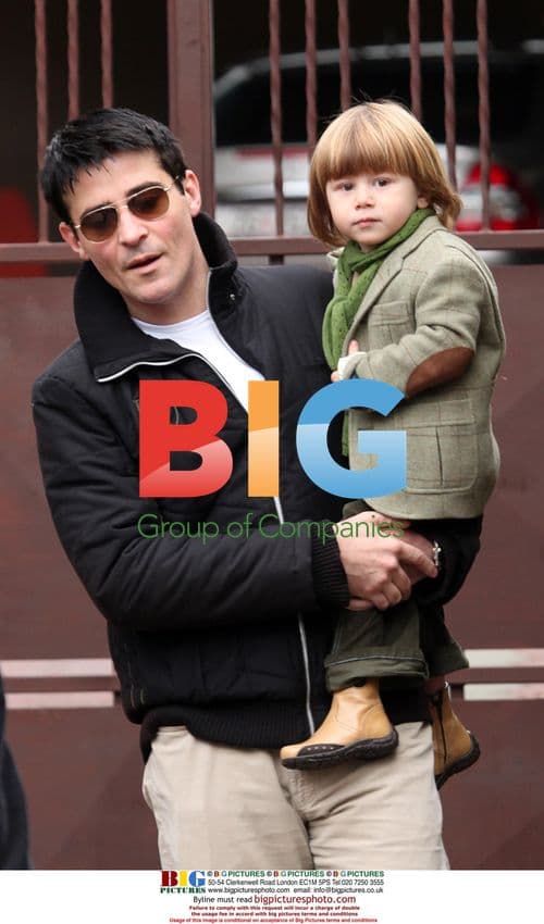 Goran Visnjic and son Tin in Croatia