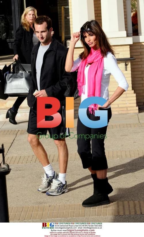 Janice Dickinson shops with boyfriend in Beverly Hills