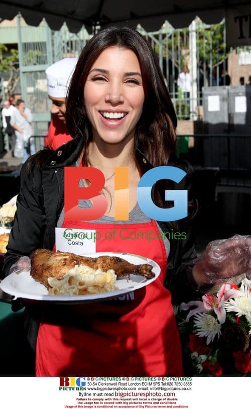 Adrianna Costa at Christmas Eve for the Homeless