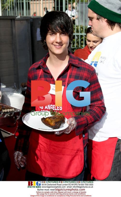 Chad Rogers at Christmas Eve for the Homeless