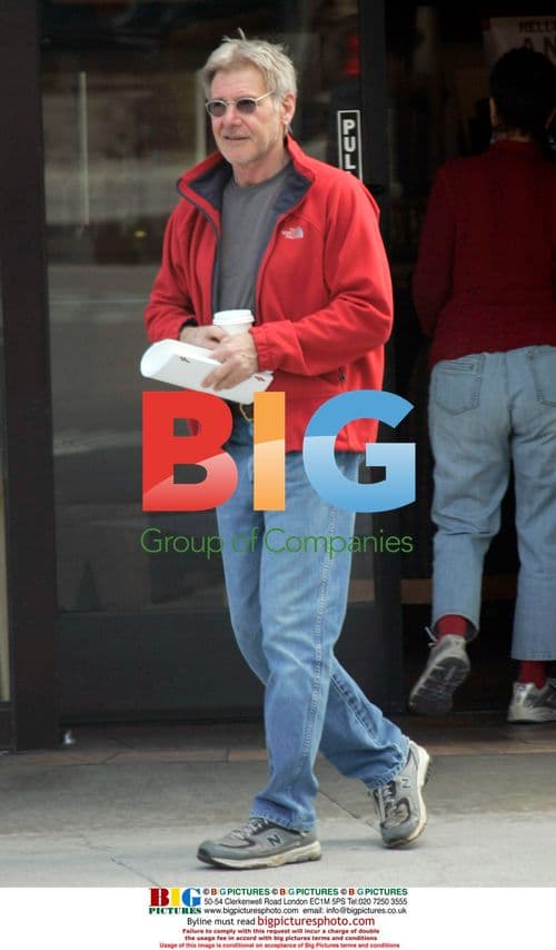 Harrison Ford receives script in Brentwood