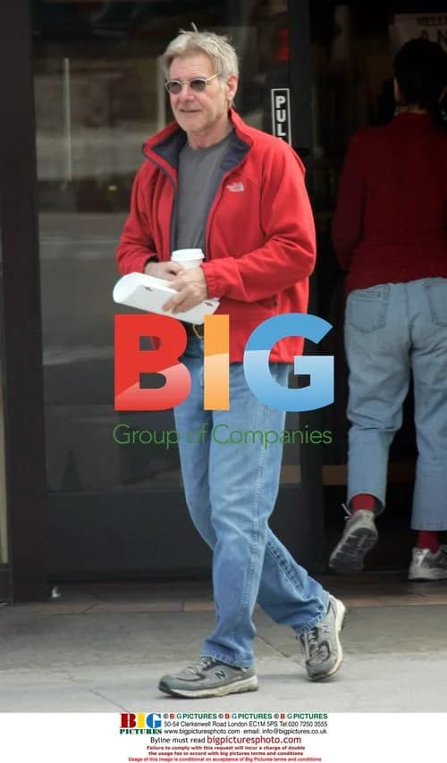 Harrison Ford receives script in Brentwood