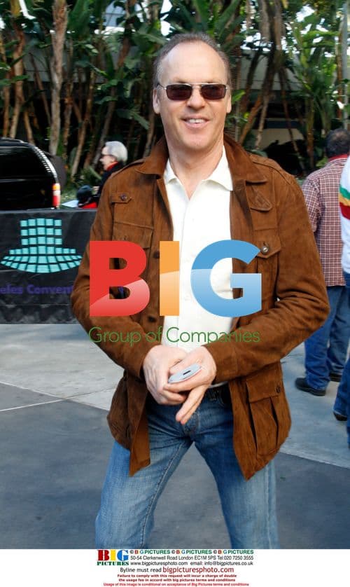 Michael Keaton at Lakers vs. Cavaliers game