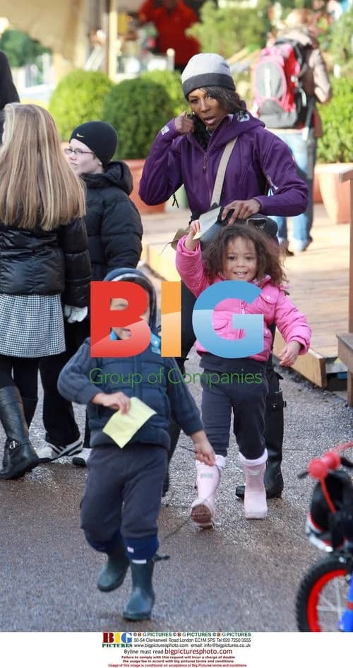 Sinitta and Kids at Winter Wonderland