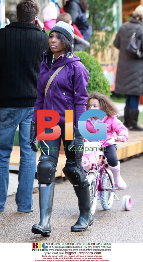 Sinitta enjoys Winter Wonderland with kids