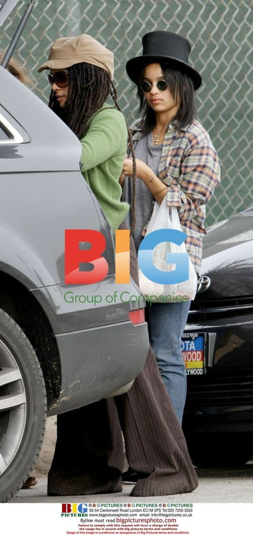 Lisa Bonet, Jason Momoa, and Zoe Kravitz in Venice