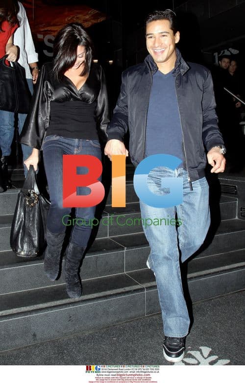 Mario Lopez and Courtney Mazza at Katsuya