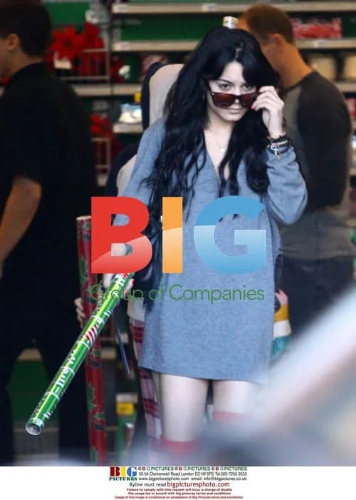 Vanessa Hudgens buys wrapping paper and chandelier
