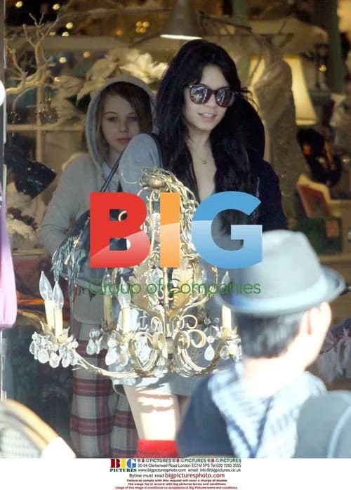 Vanessa Hudgens shopping for Christmas