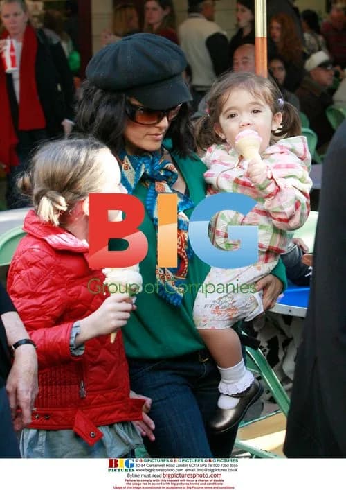 Salma Hayek and Daughter Get Ice Cream