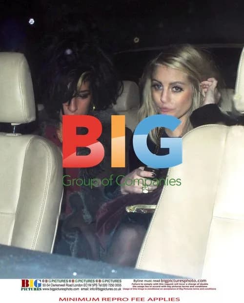 Amy Winehouse leaves pub with friend