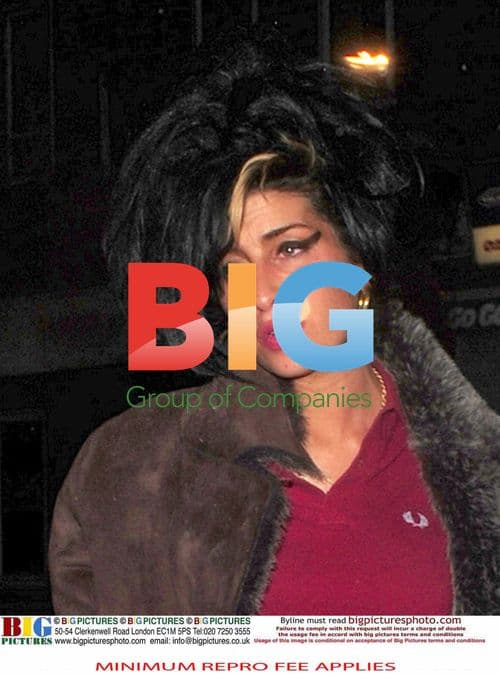 Amy Winehouse leaves pub with friend