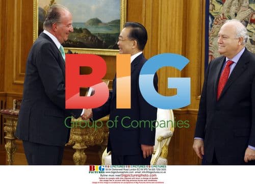 King Juan Carlos meets China's Wen Jiabao
