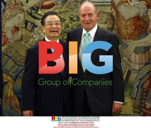 King Juan Carlos meets with China PM Wen Jiabao