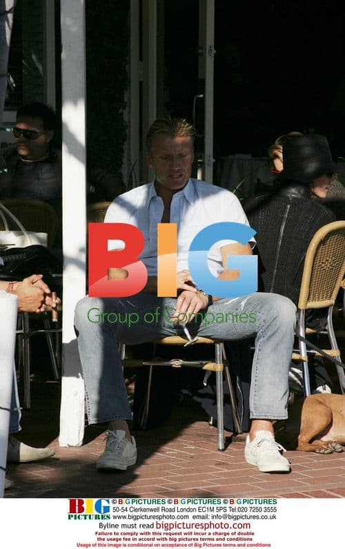 Dolph Lundgren Drinks at Fred Segal