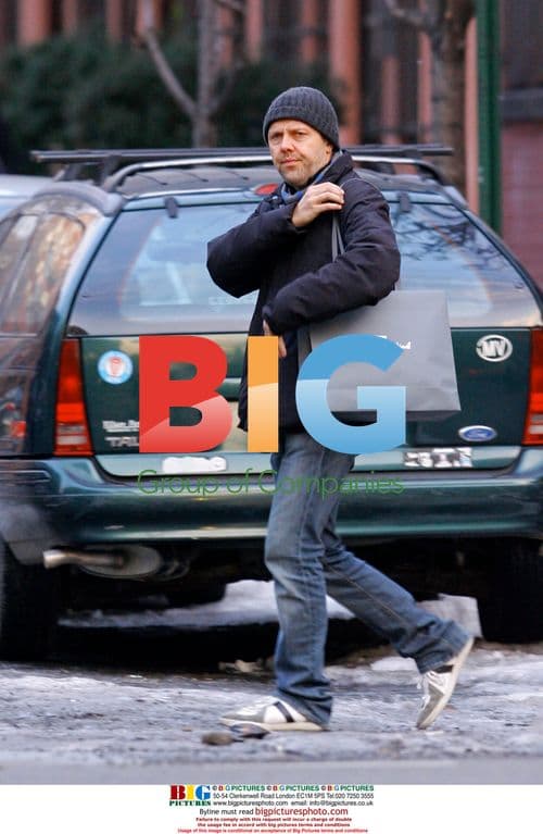 Lars Ulrich and Connie Nielsen in NY