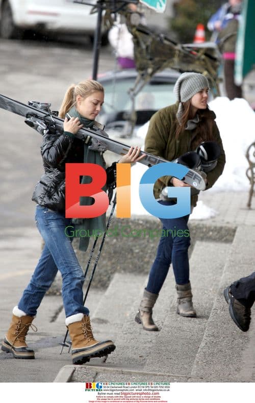 Casiraghi siblings skiing in Verbier