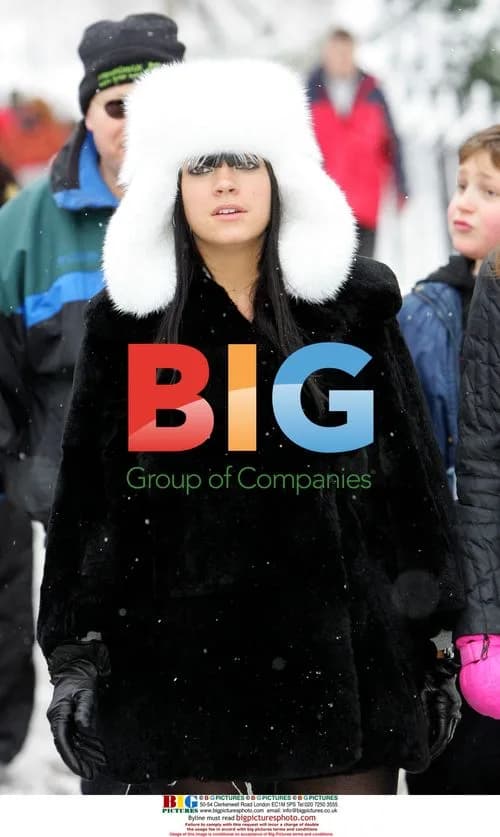 Lily Allen goes sledding in London