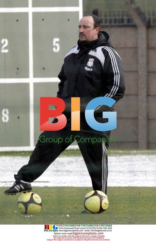 Rafa Benitez at Liverpool Melwood Training